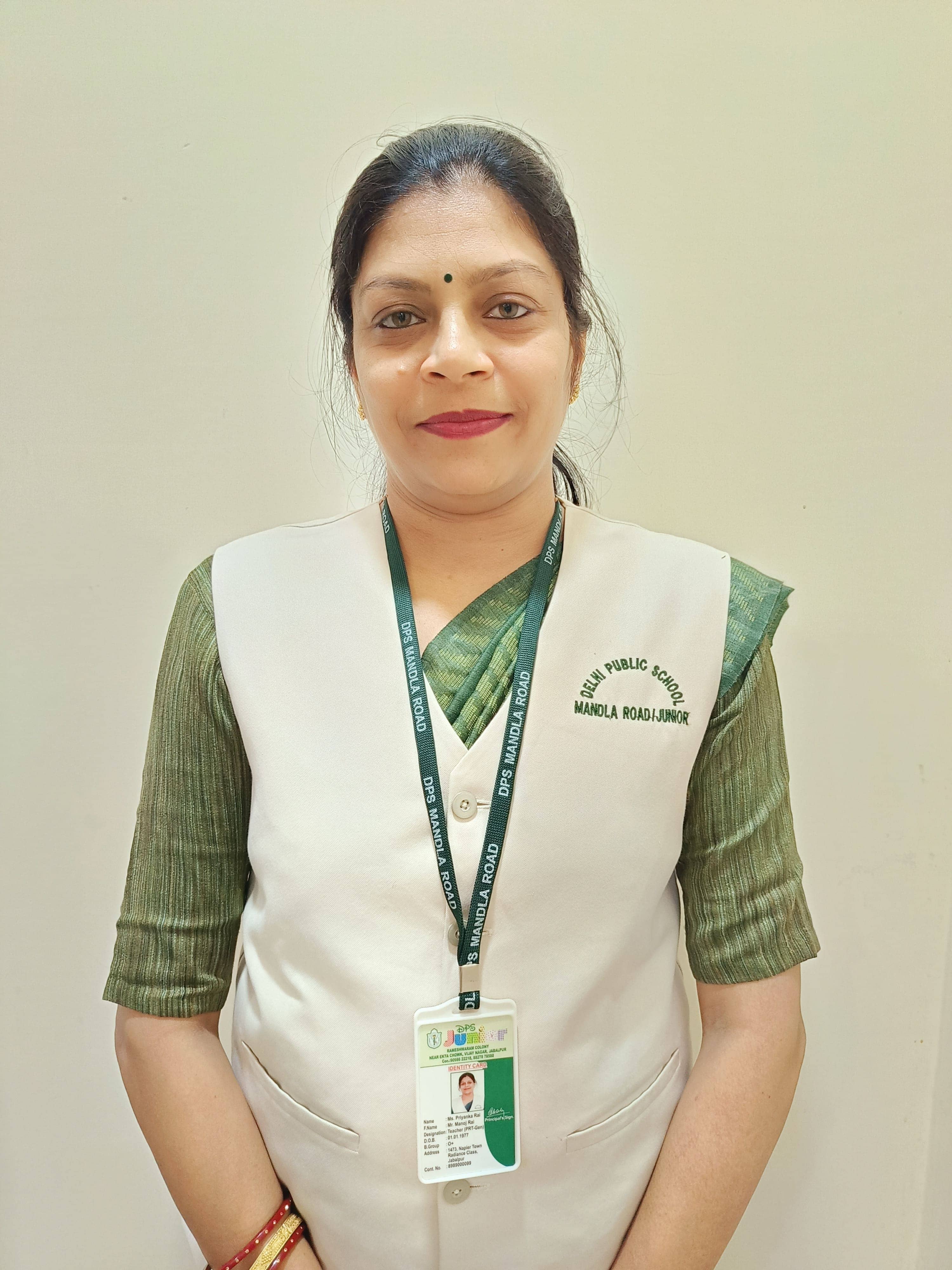 Ms Priyanka Rai PRT